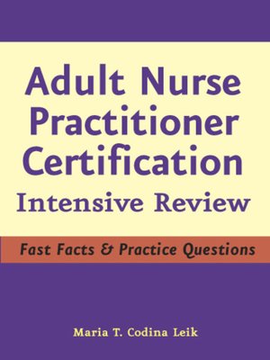 cover image of Adult Nurse Practitioner Certification